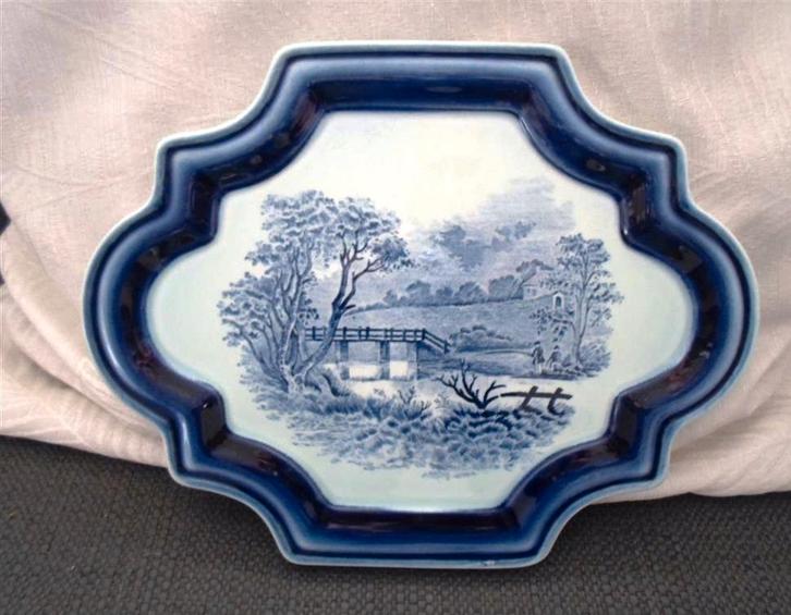 Oude Porseleinen Wandplaque Boch Belgium., Antiek en Kunst, Antiek | Wandborden en Tegels, Ophalen of Verzenden