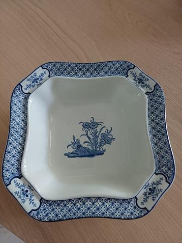 Antiek serveerschaal Wood & Sons Yuan Blauw/wit ENGLAND beschikbaar voor biedingen
