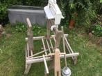wasbok wringer hout wastang mangel knijpers, Antiek en Kunst, Ophalen