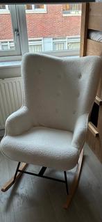 Wipstoel teddystof wit / beige, Ophalen, 75 tot 100 cm, Zo goed als nieuw, Stof