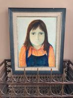 Portret schilderij meisje, Ophalen of Verzenden