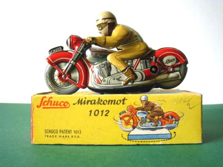 Schuco Mirakomot blikken motorfiets us zone Germany, Antiek en Kunst, Antiek | Speelgoed, Ophalen of Verzenden