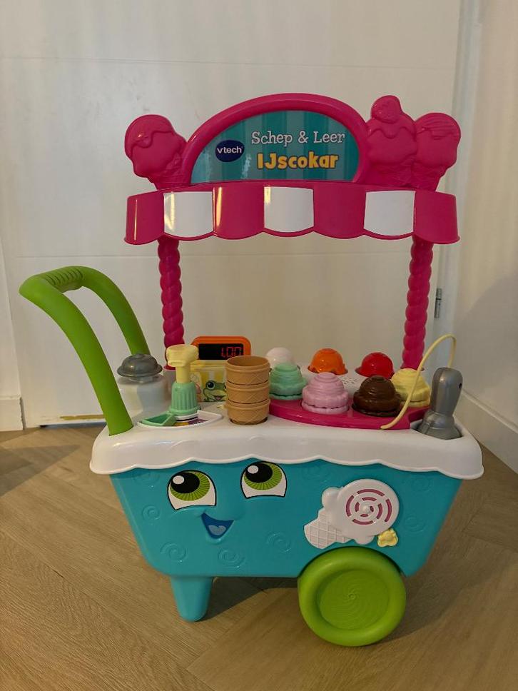 Vtech ijscocar schep & leer, Kinderen en Baby's, Speelgoed | Vtech, Zo goed als nieuw, 2 tot 4 jaar, Ophalen
