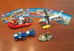 Lego City 60086 set politie, helikopter, brandweer, boten, Ophalen of Verzenden, Zo goed als nieuw, Complete set, Lego