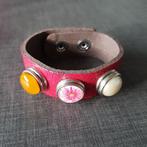 Rode chunks armband / click armband, Sieraden, Tassen en Uiterlijk, Armbanden, Ophalen of Verzenden, Rood