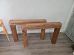 Massief Teak Tafelpoten - Set van 2, Tafelpoot, Minder dan 50 cm, Gebruikt, Teakhout