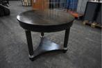 Eettafel, ronde tafel | 89,5 cm breed, Huis en Inrichting, Tafels | Eettafels, Gebruikt, 50 tot 100 cm, Metaal, Vier personen