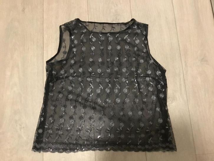 Zwart kanten topje, Kleding | Dames, Tops, Ophalen of Verzenden
