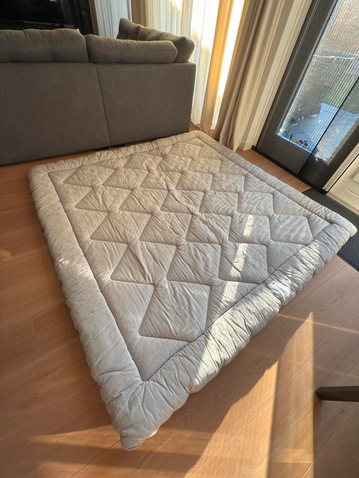 Hästens BJX Topper 210x210, buitenkans!, Huis en Inrichting, Slaapkamer | Beddengoed, Gebruikt, Overige typen, Tweepersoons, Beige
