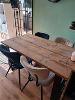 Houten Eettafel, Huis en Inrichting, Tafels | Eettafels, Ophalen, Gebruikt, 100 tot 150 cm, 50 tot 100 cm