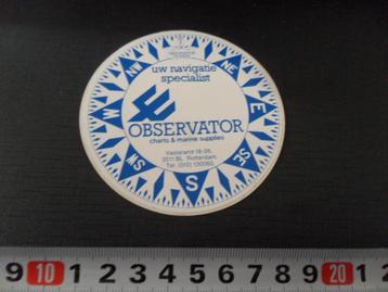 sticker observator rotterdam harts & marine supplies * beschikbaar voor biedingen