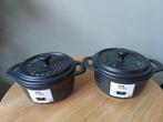 Staub rond mini pannetje cocotte  0,2 l keramiek zwart, Ophalen of Verzenden, Nieuw, Overige materialen, Overige typen