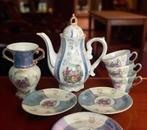 Oud mokka servies set / theeservies porselein, Ophalen of Verzenden