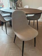 Eettafel stoelen teddy taupe 6 stuks, Huis en Inrichting, Stoelen, Ophalen of Verzenden, Zo goed als nieuw, Overige kleuren, Vier