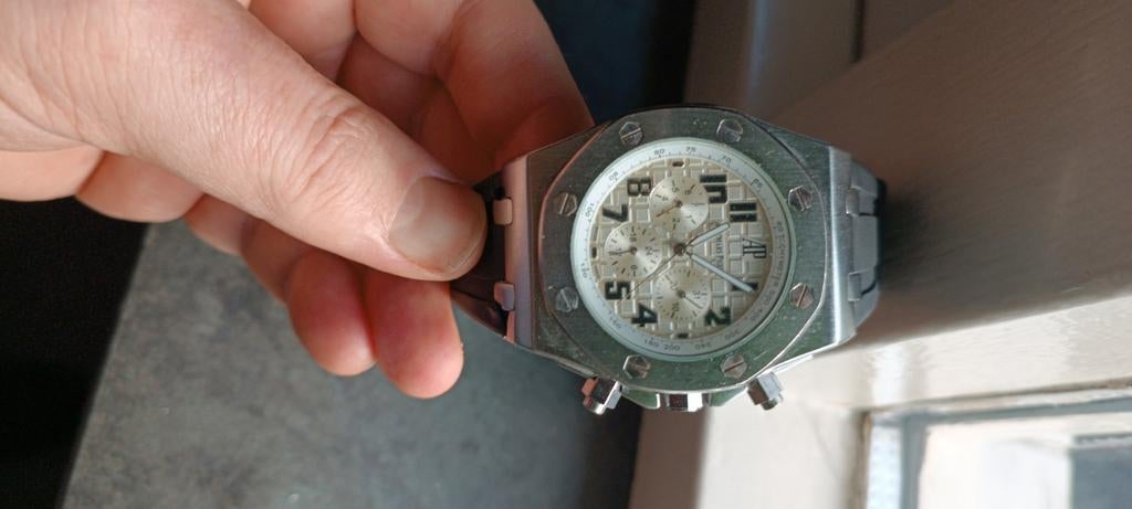 Stoer AP Herenhorloge - automaat en Pulsar antiek, Overige merken, Gebruikt, Staal, Polshorloge