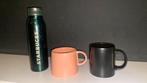 Starbucks mokken en fles, Ophalen of Verzenden, Zo goed als nieuw, Overige stijlen, Kop(pen) en/of Schotel(s)
