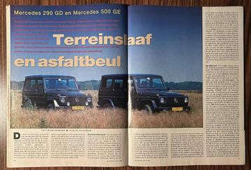 Testen van Mercedes G W460 (oa 230 GE - 300 GD - 500 GE ) beschikbaar voor biedingen