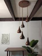 Druppel cluster hanglamp rose goud, Gebruikt, Ophalen of Verzenden, Modern, Metaal