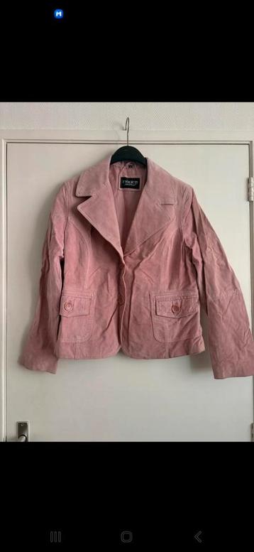 Rino en Pelle suede jasje roze beschikbaar voor biedingen