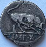 Romeinse Rijk zeldzame denarius Augustus fourree, Postzegels en Munten, Munten | Europa | Niet-Euromunten, Ophalen of Verzenden