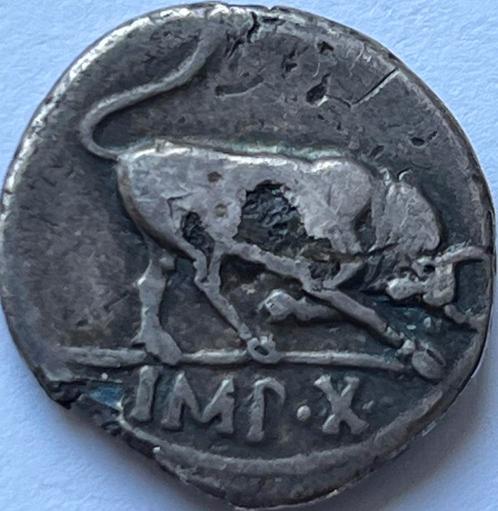 Romeinse Rijk zeldzame denarius Augustus fourree, Postzegels en Munten, Munten | Europa | Niet-Euromunten, Overige landen, Ophalen of Verzenden