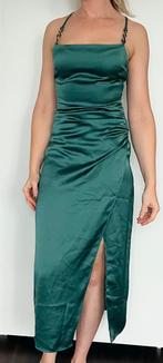 Jurk donkergroen / satijn ZARA mt 34, Kleding | Dames, Zara, Nieuw, Ophalen of Verzenden, Maat 34 (XS) of kleiner