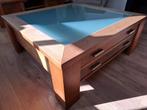 Salontafel notenhout, Ophalen, Gebruikt, 100 tot 150 cm, 50 tot 100 cm