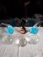 Mooie  glazen vissen  en bollen, Huis en Inrichting, Woonaccessoires | Vazen, Ophalen, Overige kleuren, Minder dan 50 cm, Glas