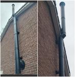 Rvs Dubbelwandig kachelpijp pelletkachel houtkachel  pijp, Ophalen, Vrijstaand, Hout, Nieuw