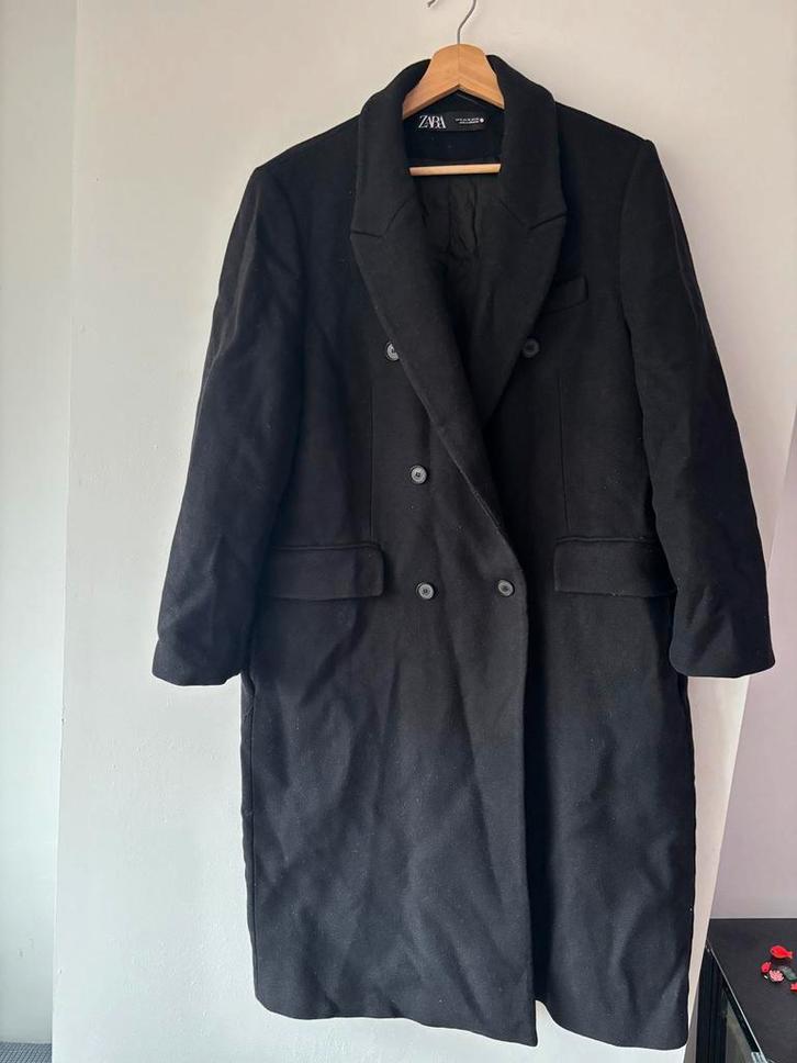 Zara jas maat XL, Kleding | Dames, Jassen | Winter, Gedragen, Maat 42/44 (L), Zwart, Ophalen of Verzenden