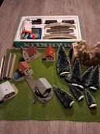 MARKLIN KERSTTREIN MET HUISJES BOMEN EN TUNNEL, Hobby en Vrije tijd, Wisselstroom, Gebruikt, Rails, Ophalen of Verzenden