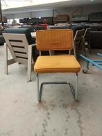 8 gele ribstof stoelen nu €15,- per stuk, ., Ophalen of Verzenden, Zo goed als nieuw, .