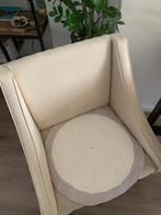 Gehaakt boho ibiza stoelkleed kleedje stoelbeschermer wit 53, 50 tot 100 cm, Nieuw, Crème, Rond