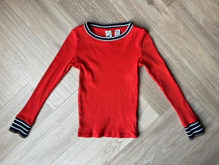 Longsleeve, Scotch&R’Belle, rood, maat 128 (8), Kinderen en Baby's, Kinderkleding | Maat 128, Gebruikt, Meisje, Shirt of Longsleeve