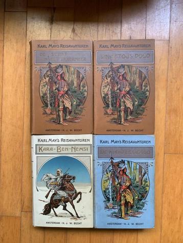 Karl May, 4 x indianenverhalen beschikbaar voor biedingen
