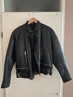 Leren Bikerjack maat 44/42, Ophalen of Verzenden, Maat 42/44 (L), Zwart
