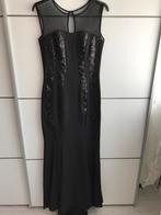 Avondjurk / Abiye zwart met pailetten details maat 36/38, Galajurk, Zwart, Ophalen of Verzenden, Zo goed als nieuw