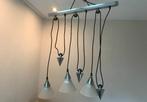 Hanglamp met katrollen, Ophalen, Zo goed als nieuw, Glas, 50 tot 75 cm