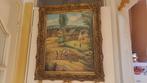 Schilderij antiek hout bladgoud capodimonte, Ophalen of Verzenden