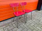 Retro formica stoelen sixties seventies, Ophalen, Gebruikt, Twee, Metaal
