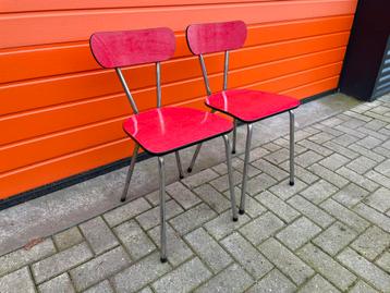 Retro formica stoelen sixties seventies beschikbaar voor biedingen