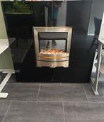 Design sfeerhaard met 3 standen & 4 vakkenkast, Huis en Inrichting, Haarden, Ophalen, Zo goed als nieuw, Vrijstaande haard, Elektrische haard