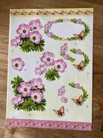 Knipvel vlinders en bloemen, Ophalen of Verzenden, Nieuw, Natuur, Knipvel