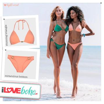 Boho Bikini coral oranje Outlet 82-85% korting beschikbaar voor biedingen