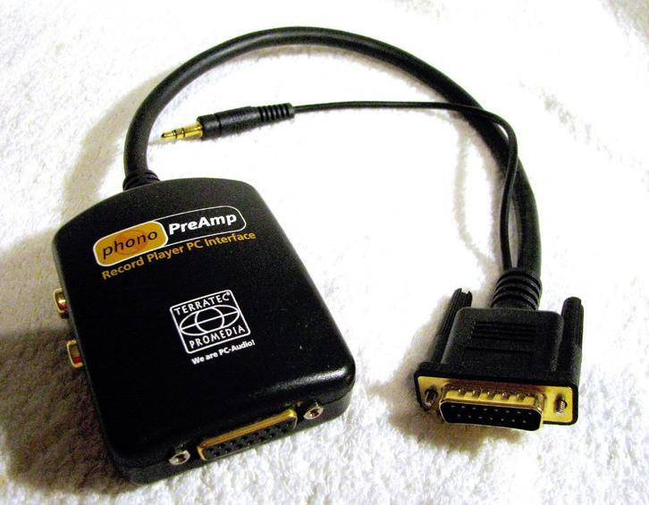 Terratec Phono preamp platenspeler voorversterker, Audio, Tv en Foto, Platenspelers, Gebruikt, Platenspeler-onderdeel, Overige merken