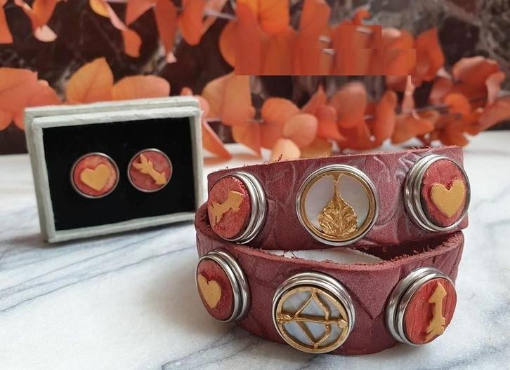 Noosa Amsterdam Wrap Armband double Bordeaux Maat S, Sieraden, Tassen en Uiterlijk, Armbanden, Nieuw, Leer, Rood, Verzenden