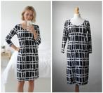 Penn & Ink - mooie travelstof jurk / zwart grijs / maat 36, Penn & Ink, Verzenden, Zwart, Zo goed als nieuw