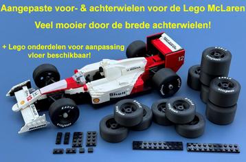 Lego McLaren 10330 aangepaste voor/achterwielen veel mooier! beschikbaar voor biedingen