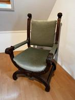 Leeuwen stoel prachtig houtsnijwerk, Antiek en Kunst, Ophalen