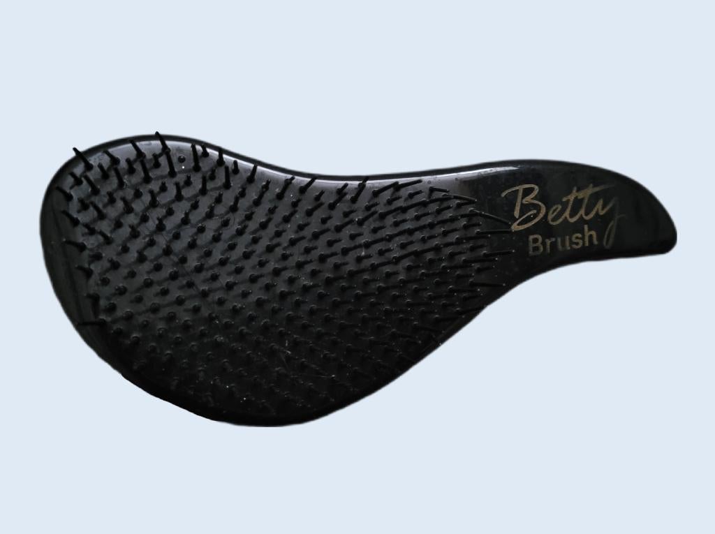 BETTY BRUSH zwarte anti klit borstel ~ NH0900, Ophalen of Verzenden, Gebruikt, Kam of Borstel